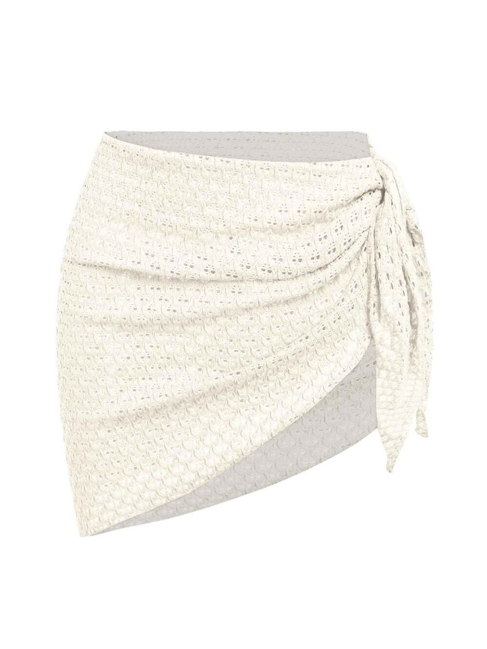 Tie Side Bathing Suit Lace Sarong N4199